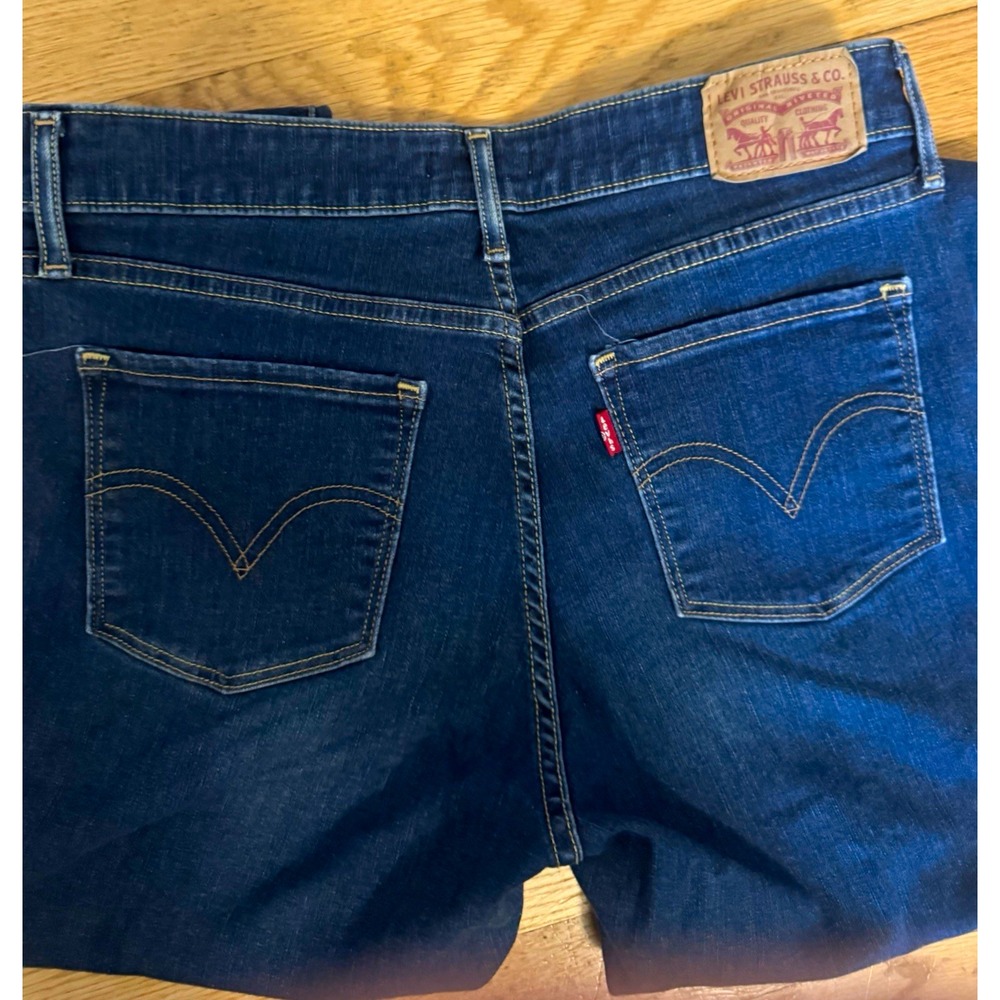 Levi's Classic Mid Rise Skinny Jeans Womens  Size 10 Blue Dark Wash Denim